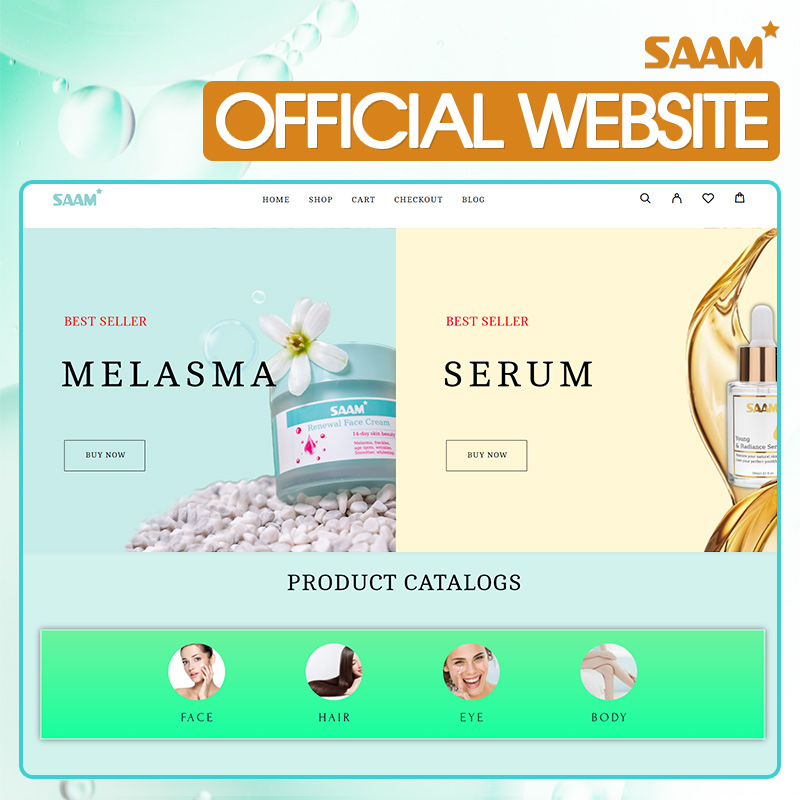 Buy serum at SAAM official website to get 50% discount on first order 1