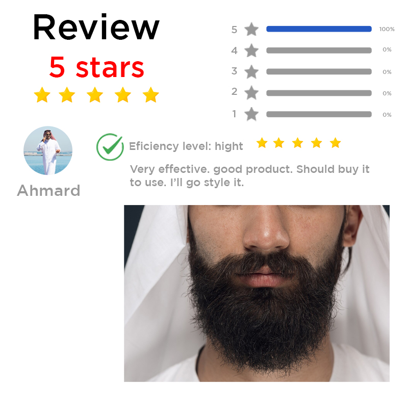 Many customers have left good reviews after using SAAM Beard & Eyebrows