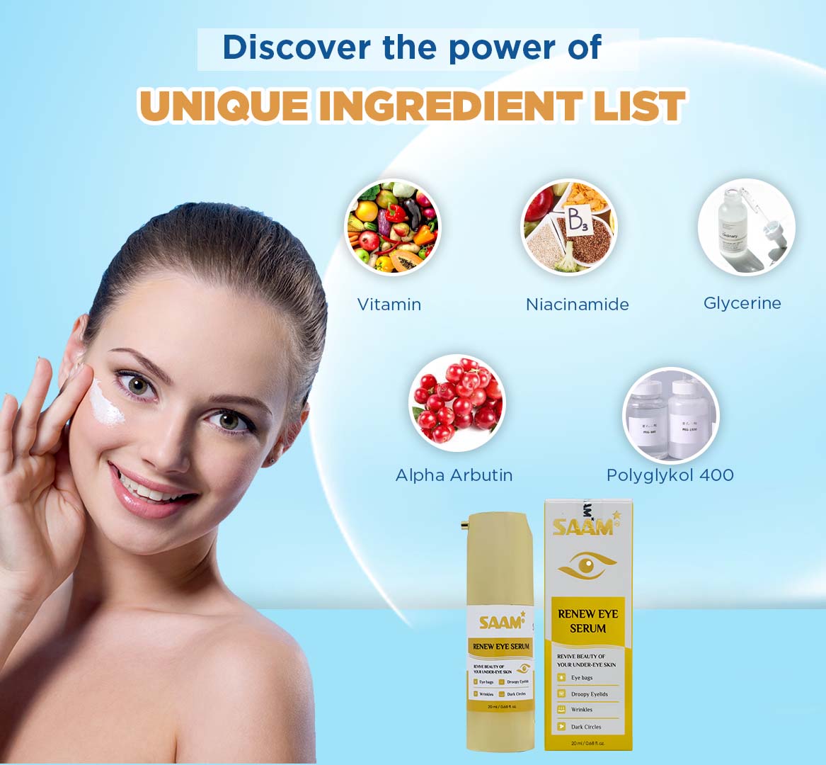 High-quality ingredient list that SAAM Eye Serum owns (1)