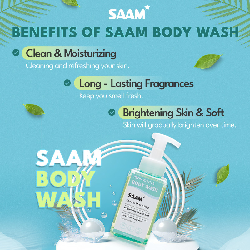 Multi-purpose use of SAAM Body Wash will make customers satisfied