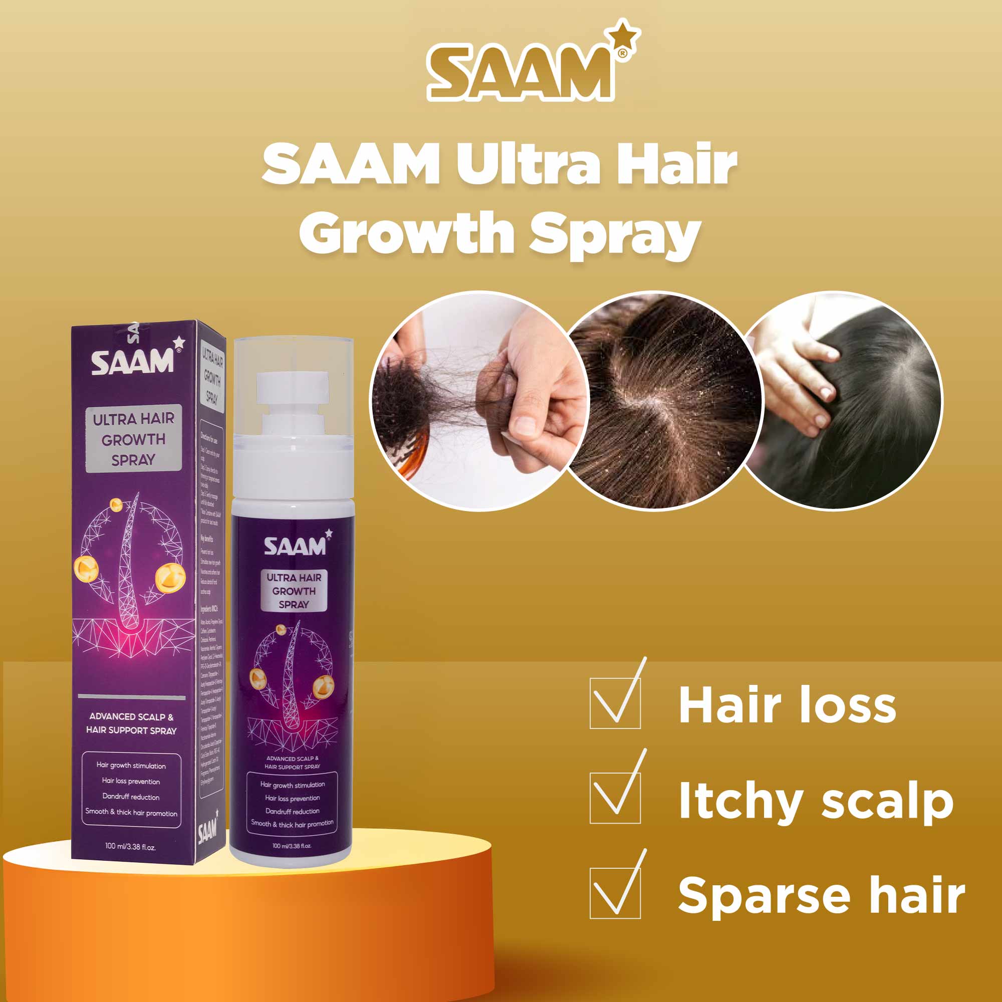 Try SAAM Ultra Hair Spray now to experience these benefits (1)
