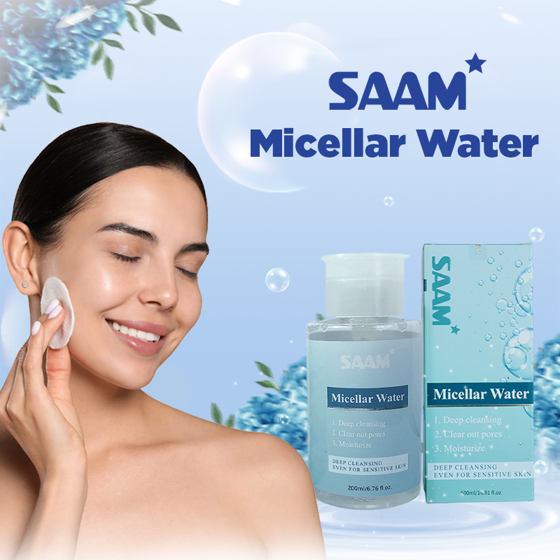 SAAM Micellar Water can remove dirt on skin up to 99.99 percents