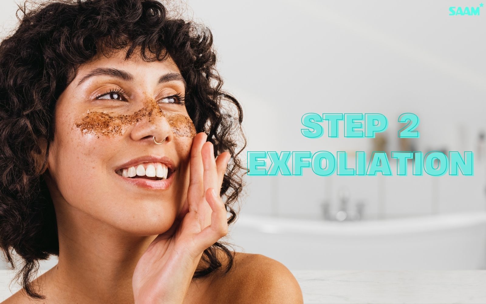 Exfoliation twice a week to unclog pores