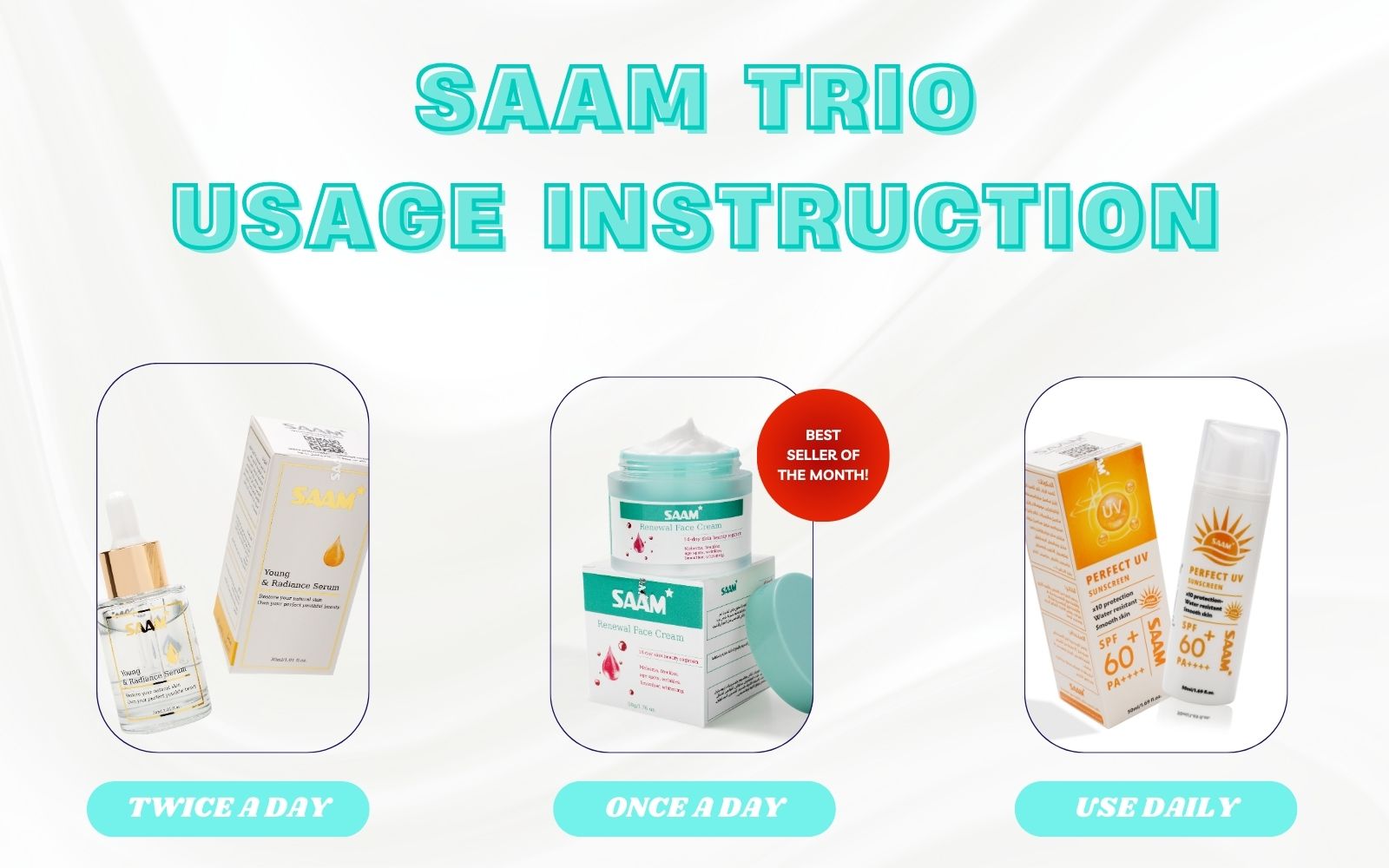 Follow SAAM instructions when using these three