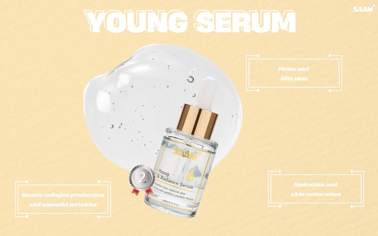 SAAM Young Serum is a must-have in skincare routine for those over 25