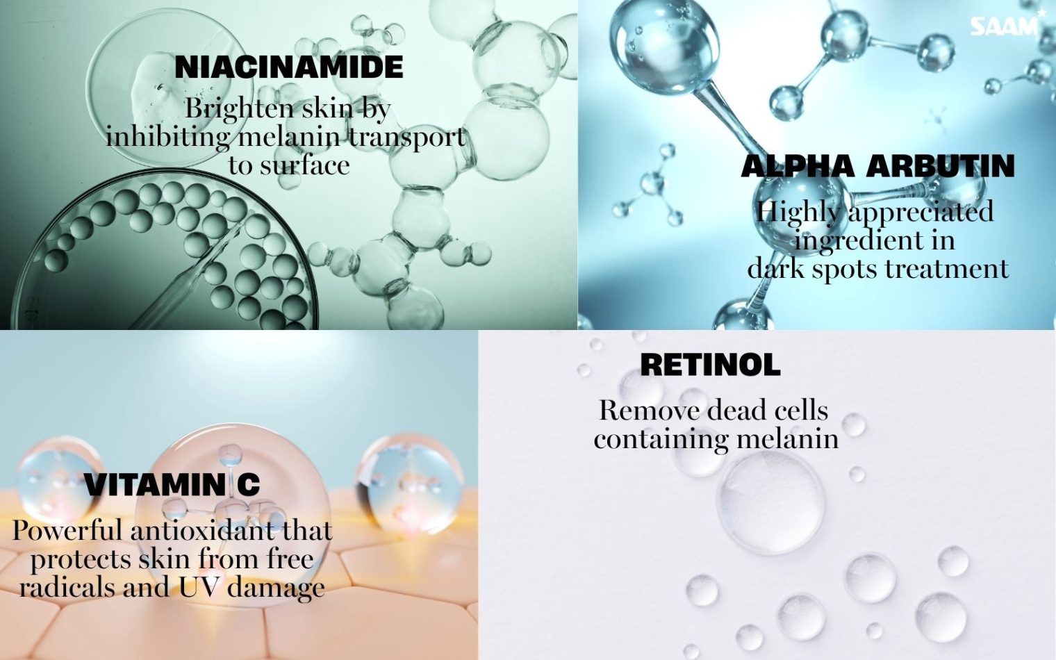 Essential ingredients for fast treatment for dark spots