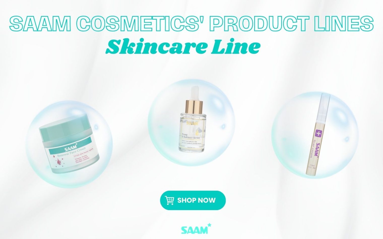 Explore SAAM skincare for glowing skin
