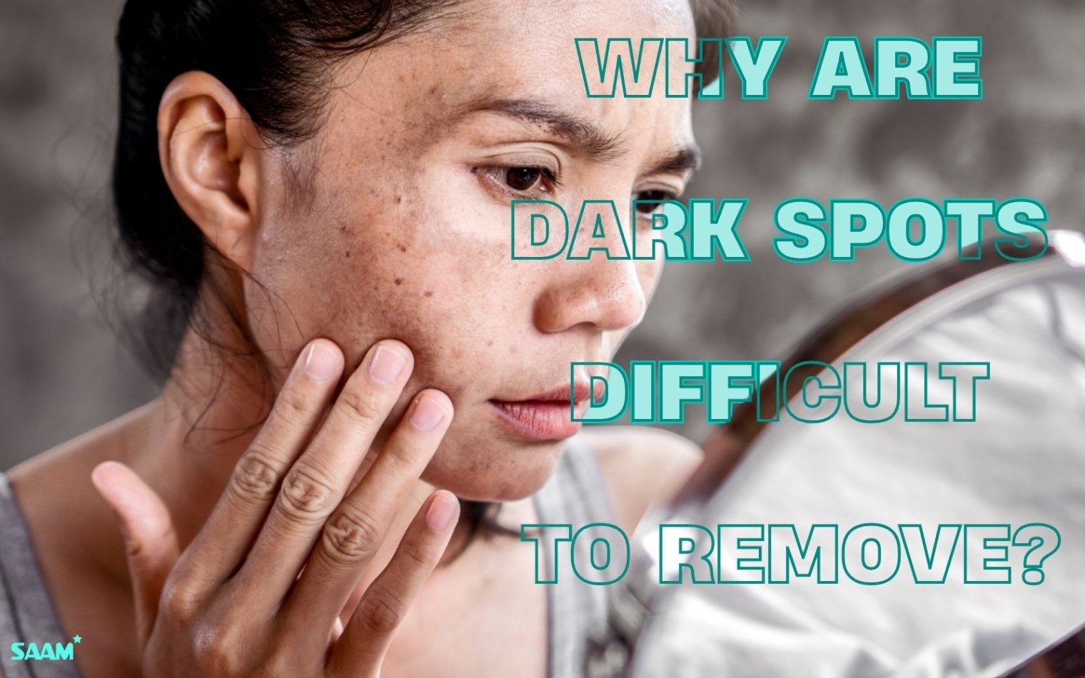 Why are dark spots difficult to remove?