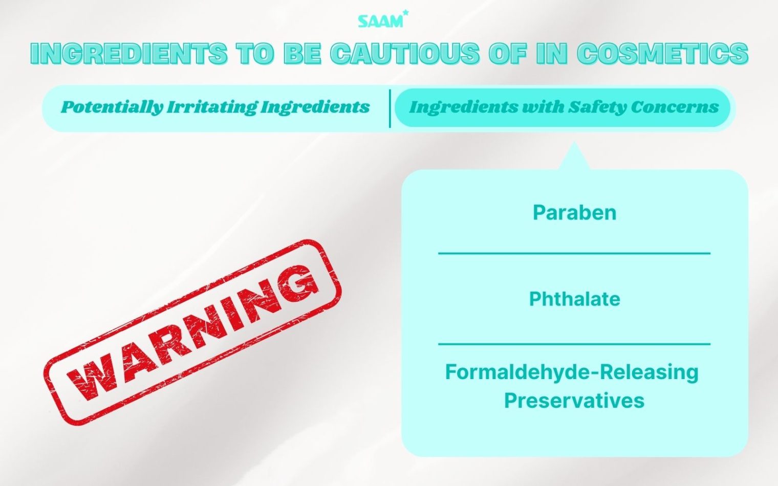 Ingredients with safety concerns in cosmetics