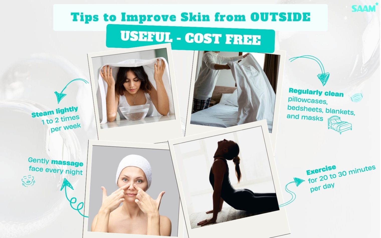Tips to improve skin from outside