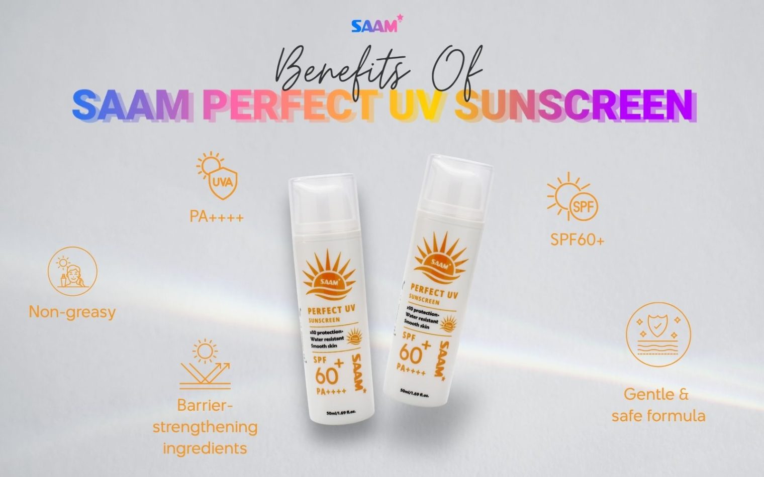 Benefits of SAAM Perfect UV Sunscreen