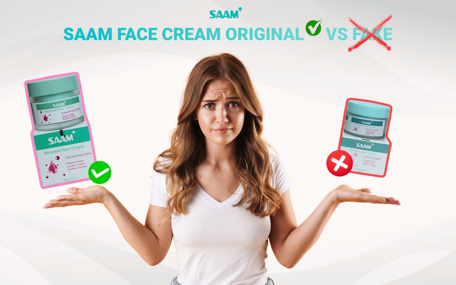 Distinguishing between SAAM Face Cream original vs fake is important