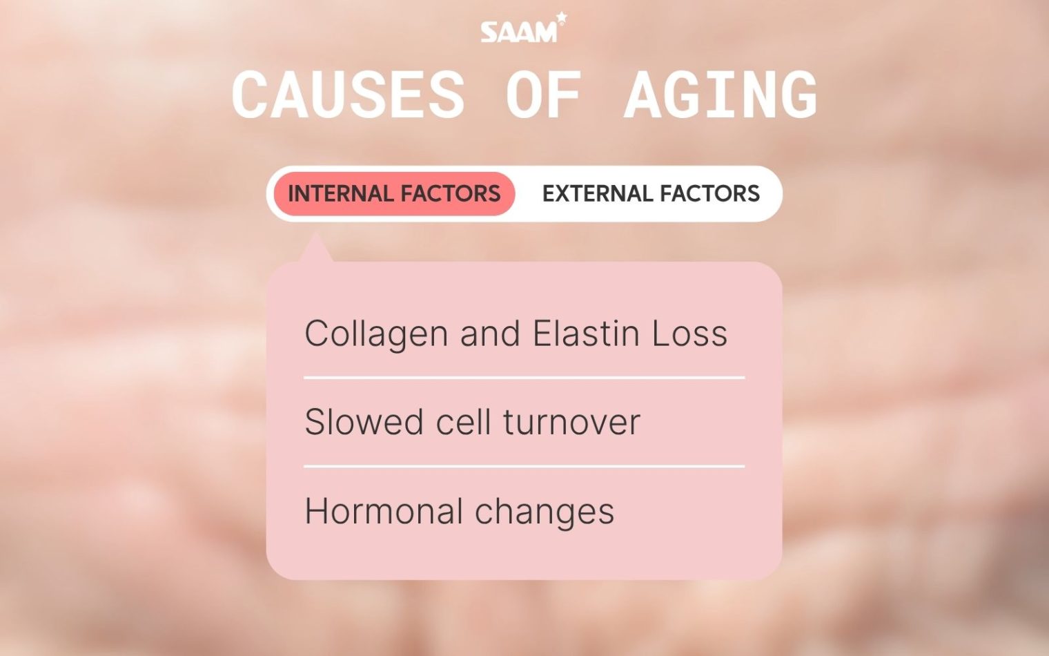 Internal factors of aging