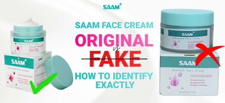 SAAM Face Cream original vs fake - How to identify exactly