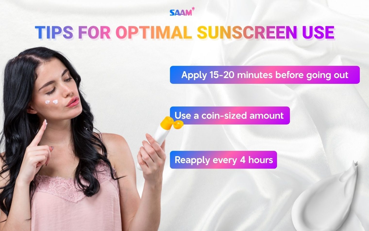 Tips for optimal sunscreen use