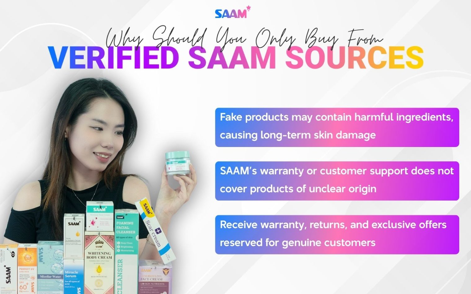 3 reasons why you should buy from verified SAAM sources