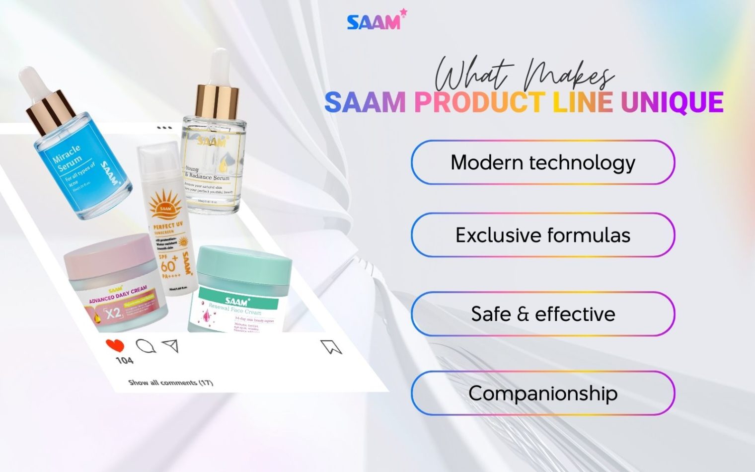 What makes SAAM product line unique?