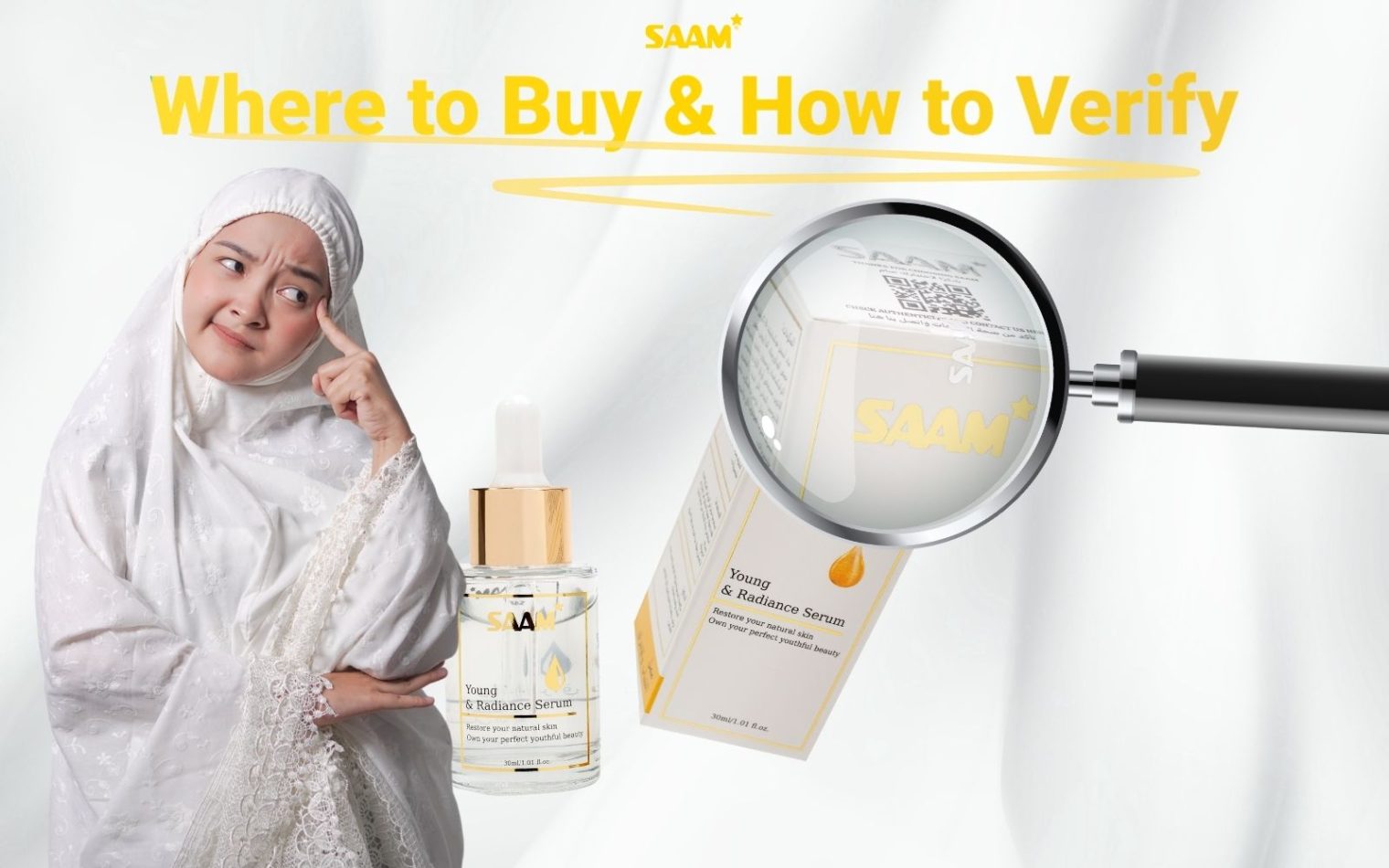 A way to verify authentic SAAM products easily