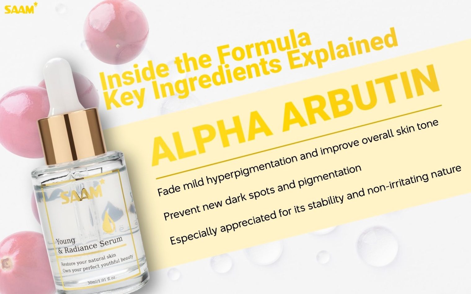 Alpha Arbutin - Powerful active to complete effects with Young Serum