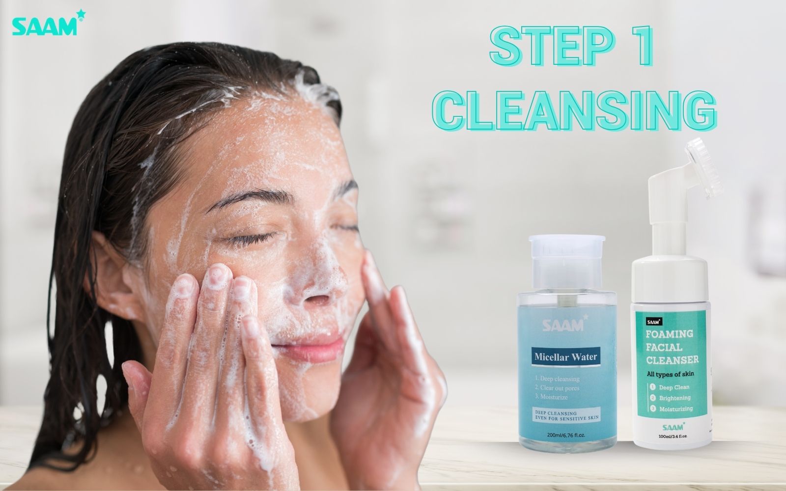 Cleansing is the first step for healthy skin (1)