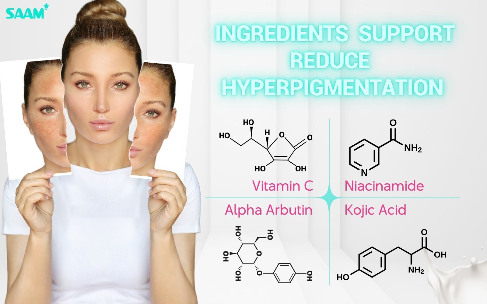 Four ingredients support reducing hyperpigmentation (1)
