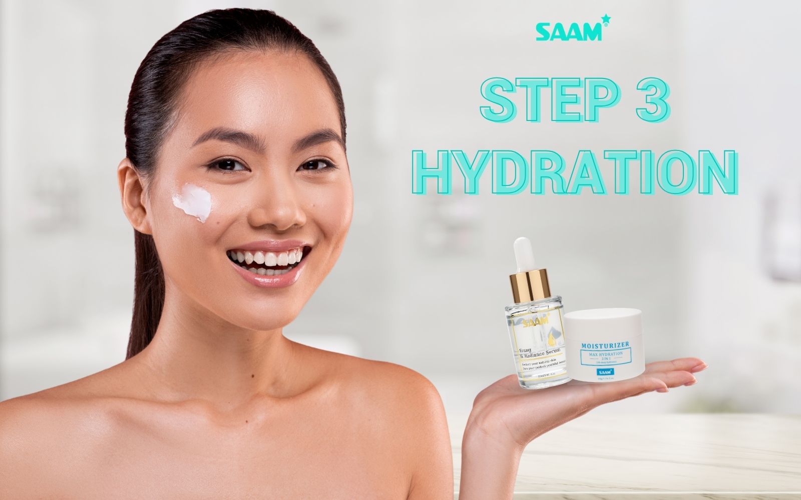 Hydrating skin to moisturize and strengthen skin barrier (1)