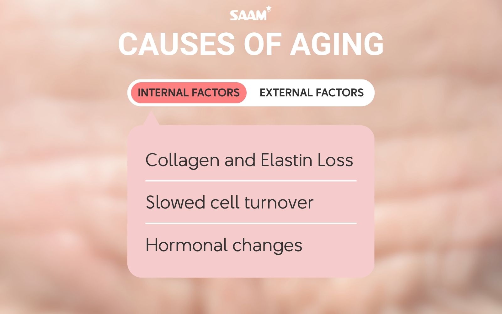 Internal factors of aging