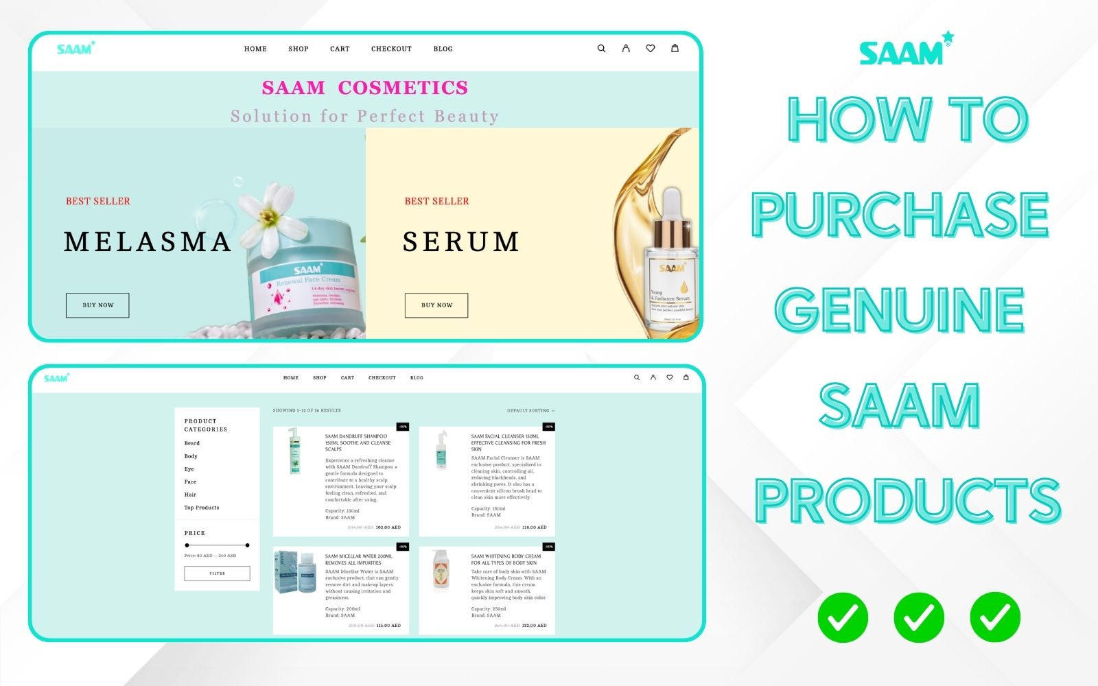 Only shop SAAM Cosmetics products at official channels (1)