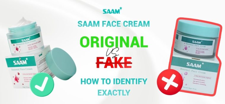 SAAM Face Cream original vs fake - How to identify exactly