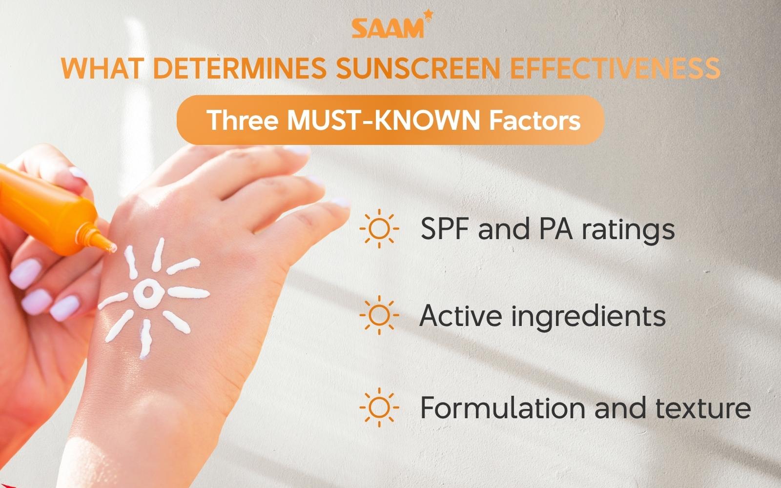 Three must-known factors of sunscreen