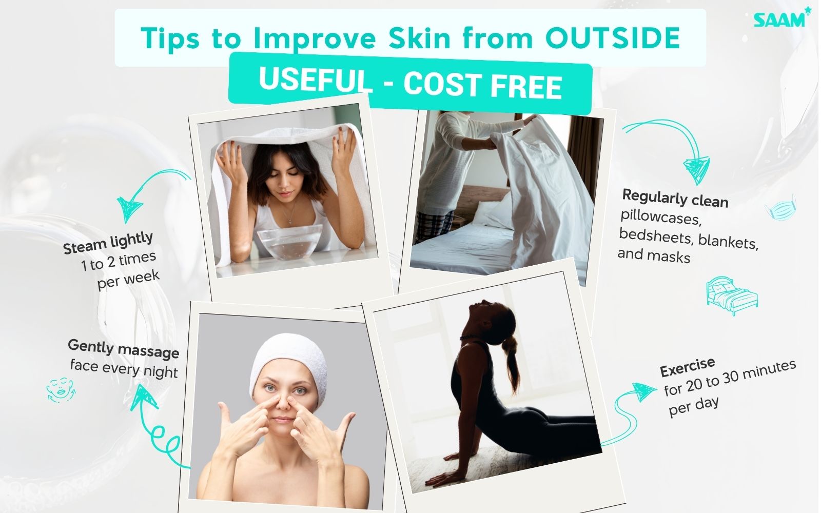Tips to improve skin from outside