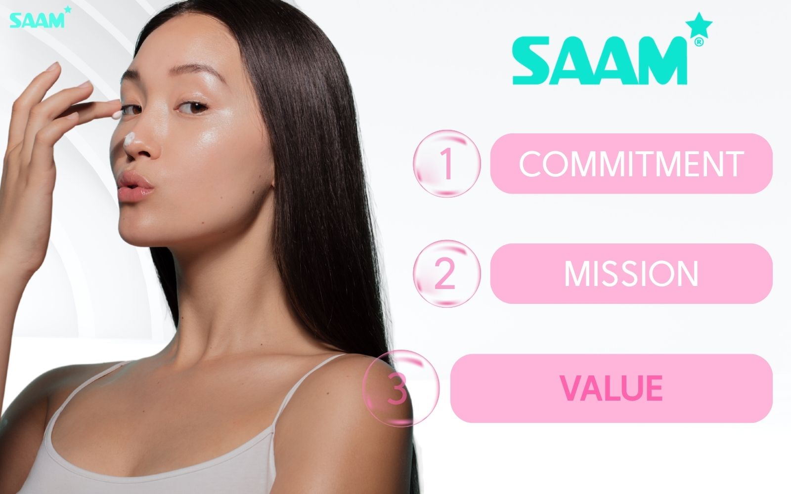 Values that SAAM Cosmetics brings to customers (1)