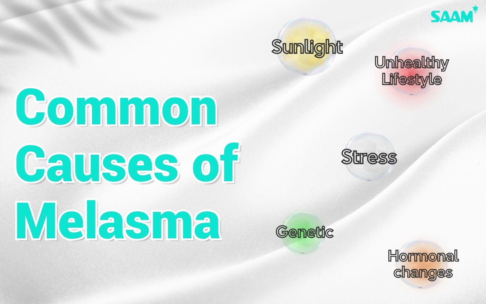 What are common causes of melasma