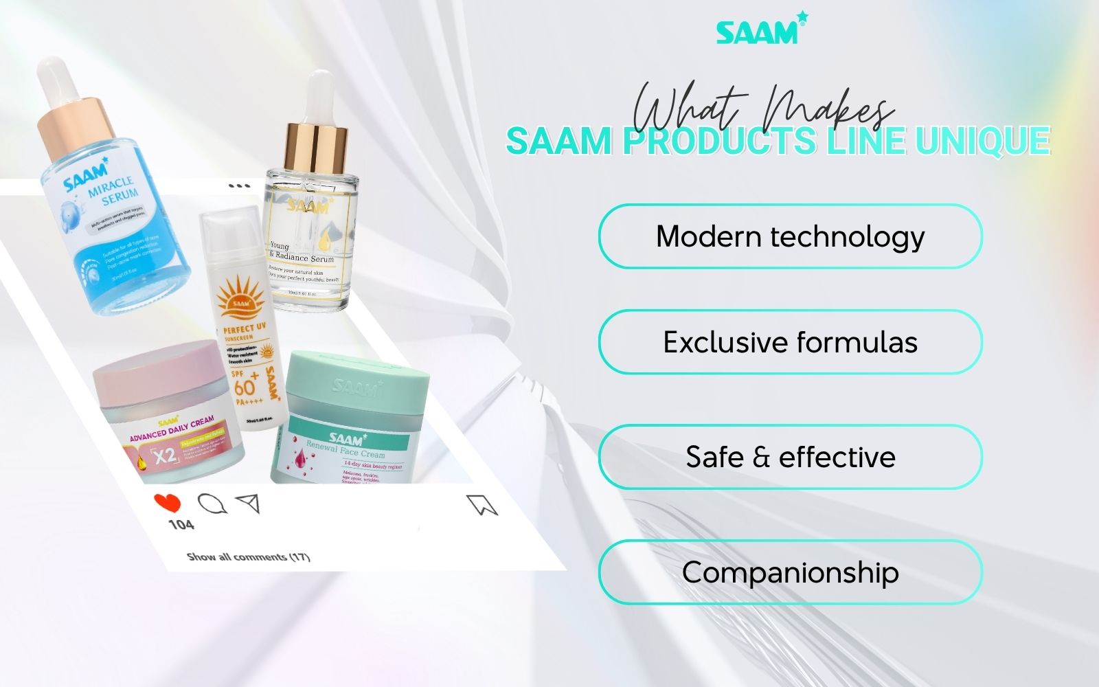 What makes SAAM product line unique?