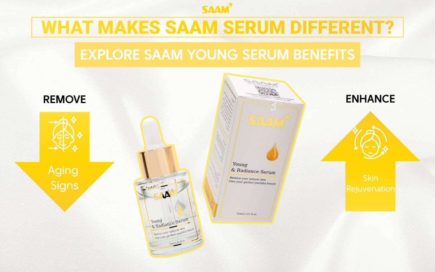 Young Serum includes both anti-wrinkle and brightening functions